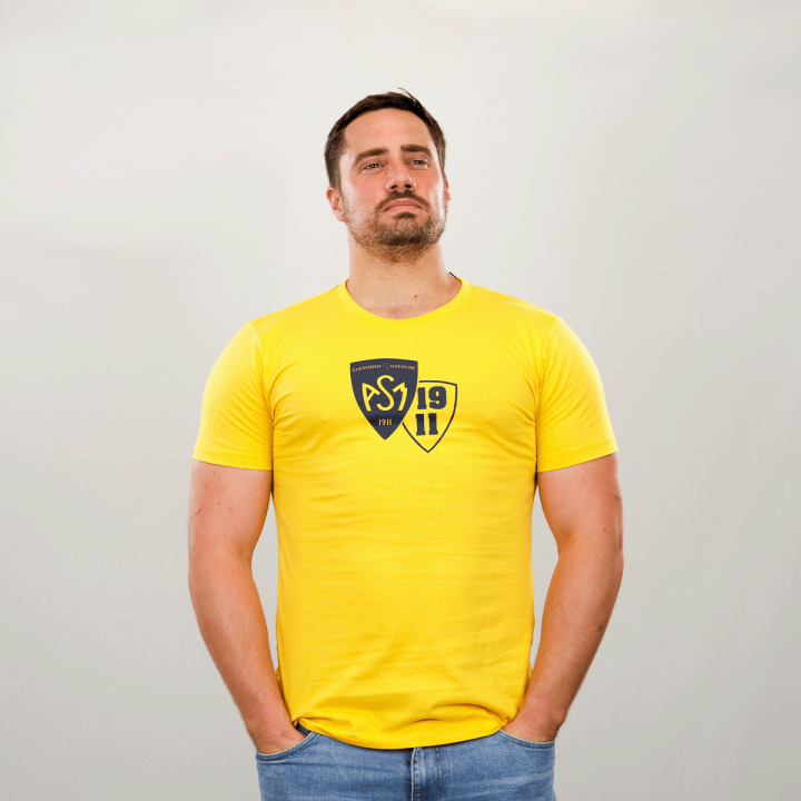 T-shirt homme double blason ASM Clermont