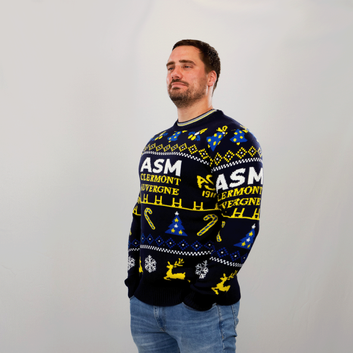 Pull de noël homme 2023 ASM Clermont