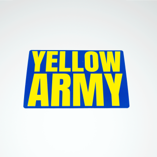 Autocollant Rectangle Yellow Army
