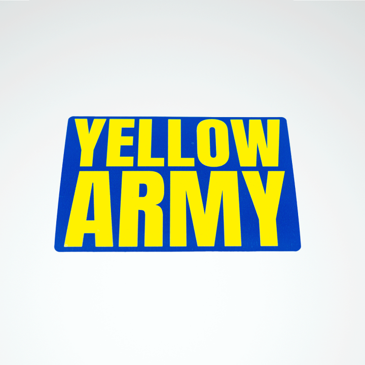 Autocollant Rectangle Yellow Army