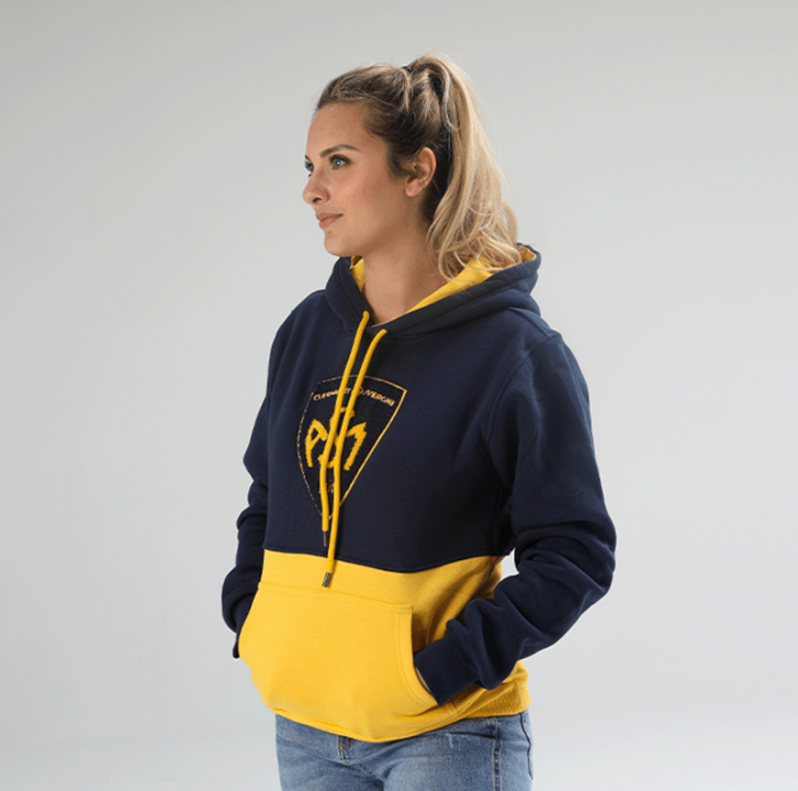 Sweat à capuche femme Bicol Logo ASM Clermont