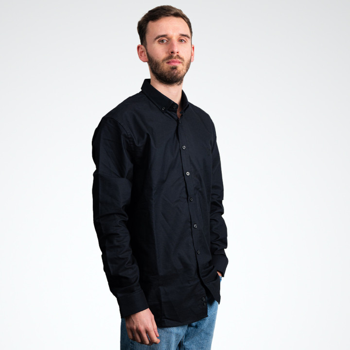 Chemise homme manches longues logo brodé ASM Clermont