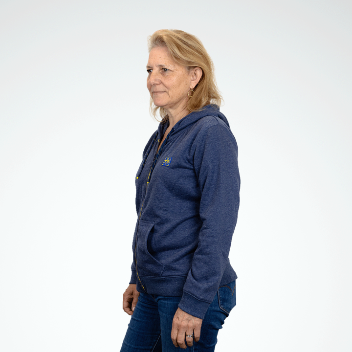 Sweat à capuche zippé femme Orcines