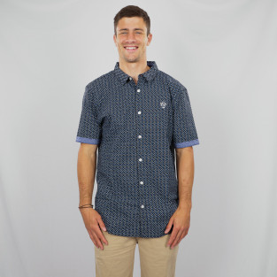 Chemise homme manches courtes Caporal logo brodé